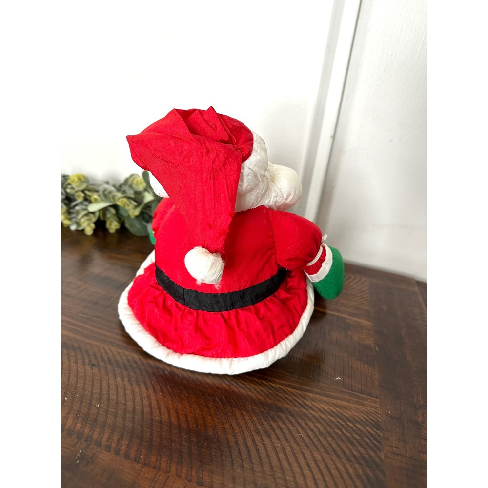 Vintage Nylon Santa Claus Hallmark Puffy Parachute stuffed Christmas - Picture 7 of 9